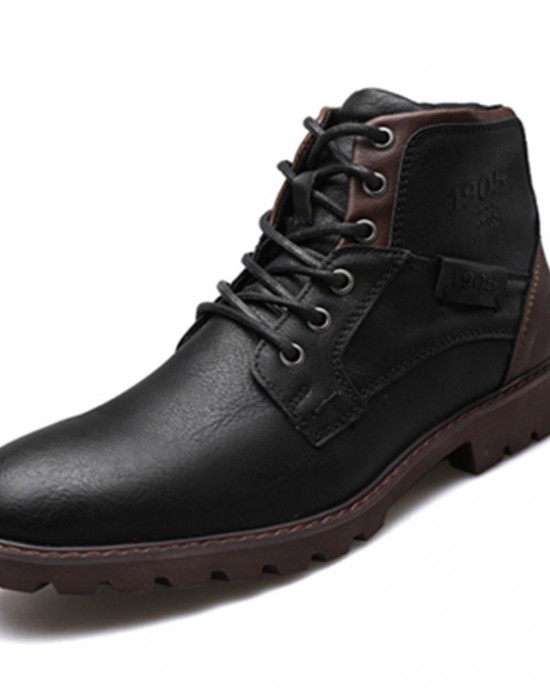 Chelsea Martin Boots Men's Retro Motorcycle Boots Work Boots