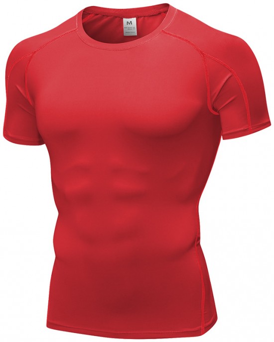 Fitness Running Training Clothing Elastic Quick-drying Short-sleeved T-shirt