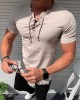 Mens Casual Short Sleeve Slim Shirt