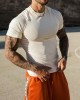 Men's Solid Color Tight T-shirt