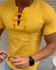 Mens Casual Short Sleeve Slim Shirt