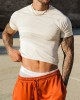 Men's Solid Color Tight T-shirt