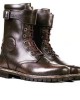 Vintage Casual Round Tie Leather Boots