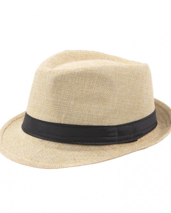 Men's Outdoor Retro Casual Jazz Hat Straw Hat