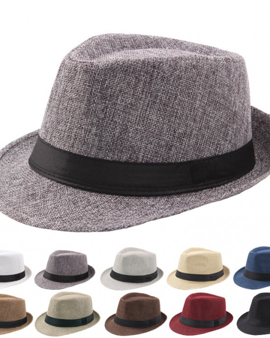 Men's Outdoor Retro Casual Jazz Hat Straw Hat