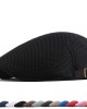 Men's Outdoor Retro Casual Mesh Peaked Cap Breathable Beret