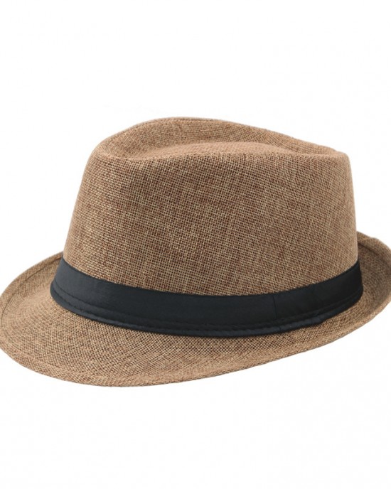 Men's Outdoor Retro Casual Jazz Hat Straw Hat