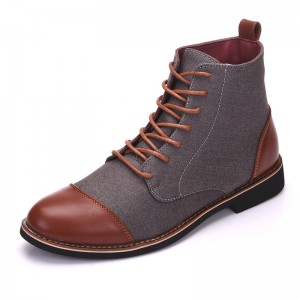 Men's Casual Fashion Lace-Up Waterproof Boots