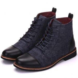 Men's Casual Fashion Lace-Up Waterproof Boots