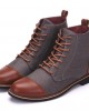 Men's Casual Fashion Lace-Up Waterproof Boots