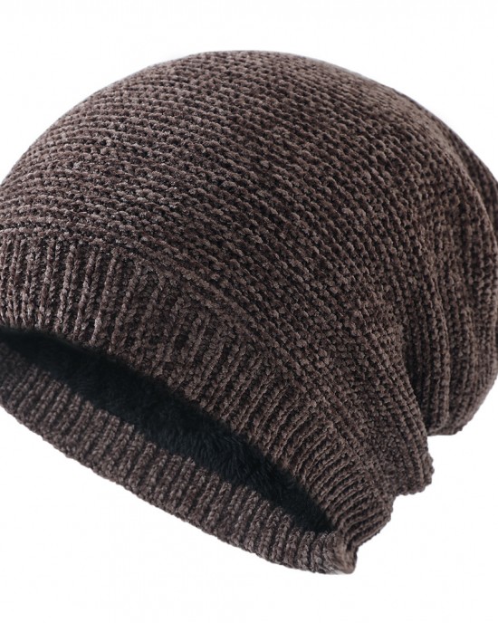 Men's Outdoor Ear Protection Fleece Warm Wool Hat