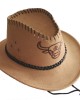 Men's Wide Brim Suede Western Rope Rider Cowboy Hat