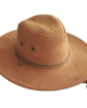 Men's Wide Brim Suede Western Rope Rider Cowboy Hat