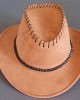 Men's Wide Brim Suede Western Rope Rider Cowboy Hat