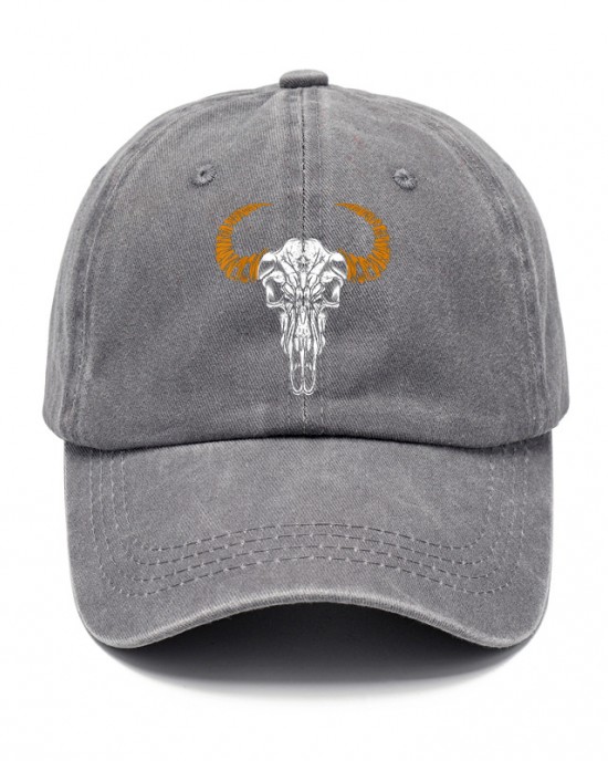 Bull Skull Cowboy Sun Hat