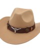 Western Ethnic Cowboy Bull Head Felt Hat