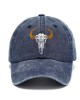 Bull Skull Cowboy Sun Hat