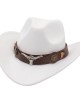 Western Ethnic Cowboy Bull Head Felt Hat