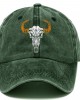 Bull Skull Cowboy Sun Hat