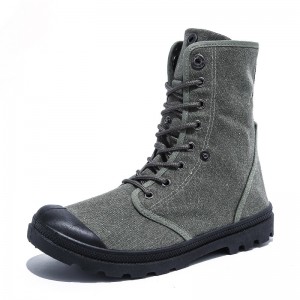 Men's Outdoor High Top Tactical Hiking Canvas Shoes