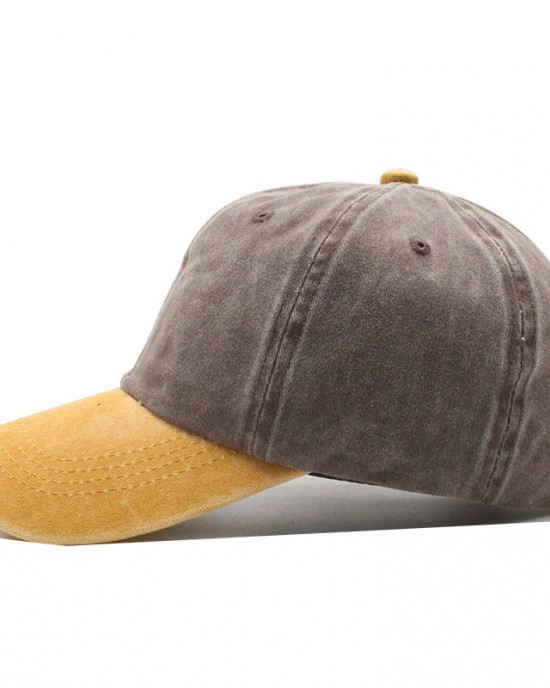 Men's Retro Contrast Wash Sun Hat