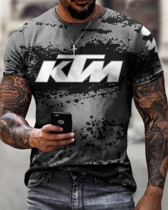 Summer Hot Selling Men's Casual T-shirt Street Fashion Short HF2618-01-03